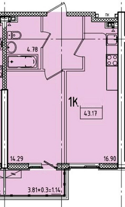 Продаж Квартира 1-кімнатна на ул. Генуэзская, 1ж Одеса - фото 6