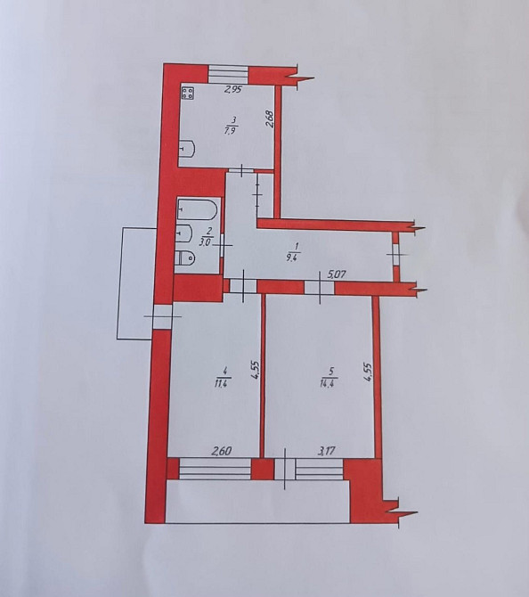 Продаж 2к Квартира 50 кв.м Покровська 121 Zhytomyr - photo 1