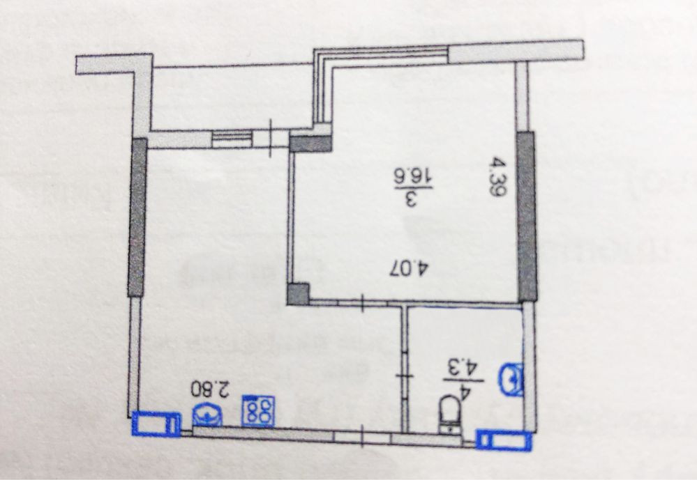 Продаж Квартира 2-кімнатна, 21/24 поверх на Освіти вул., д. 16 Киев - изображение 4
