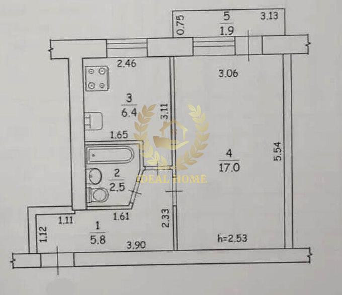 Продаж Квартира 1-кімнатна на Дегтяревская ул., 43/9 Київ - фото 7