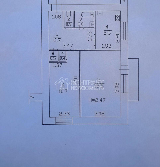 Продаж Квартира 2-кімнатна, 3/9 поверх на вул. 23 Серпня Харків - фото 5