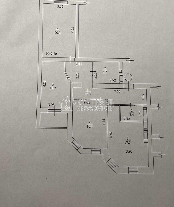 Продаж Квартира 3-кімнатна, 7/16 поверх на вул. Професорська Kharkiv - photo 3