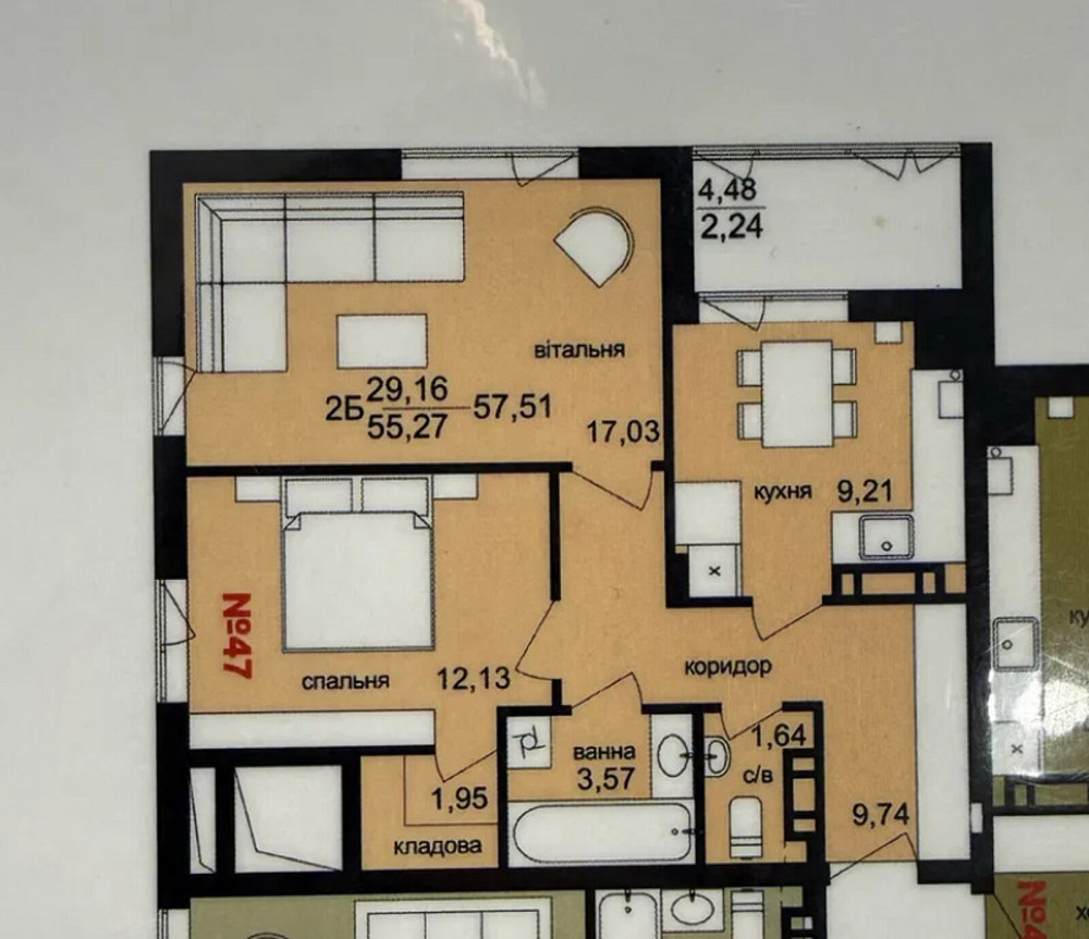 Продаж 2к квартири, 58 кв.м, вул. Тарнавського Тернополь - изображение 8