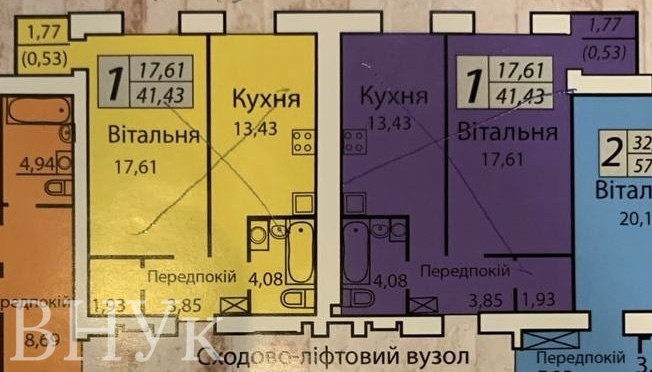 Продаж Квартира 1-кімнатна, 8/10 поверх на Орлика Пилипа гетьмана Луцьк - фото 15