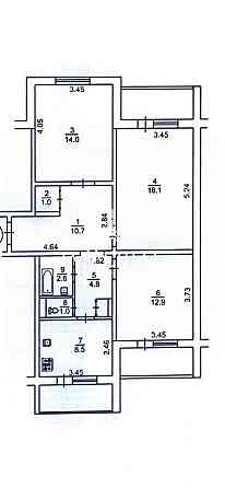 Продаж 3к Квартира 84.4 кв.м Данькевича Костянтина вул. Kiev