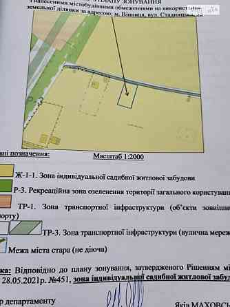 Продаж земельної ділянки 7 соток на Стадницька Вінниця