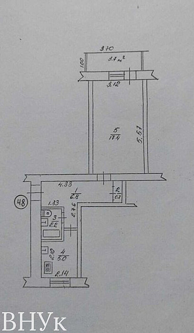 Продаж Квартира 1-кімнатна, 5/5 поверх на вул. Мазепи Гетьмана Івано-Франківськ - фото 18