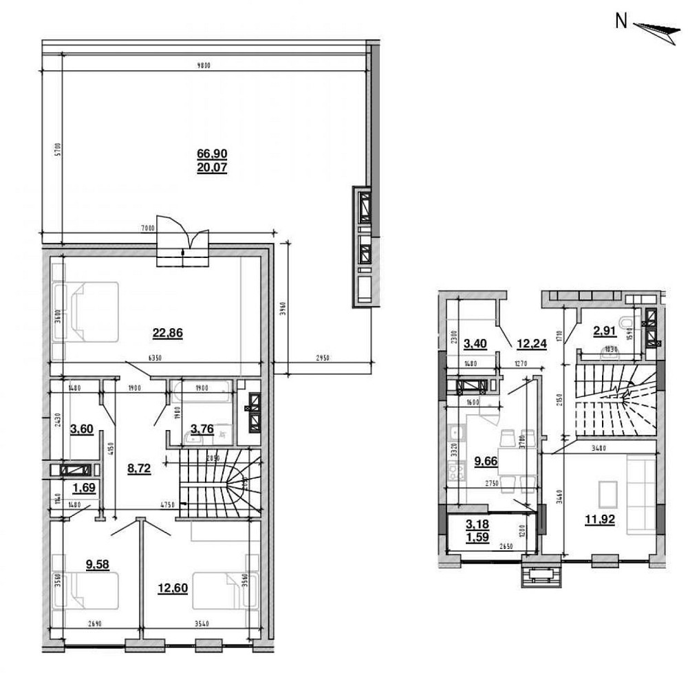 Продаж Квартира 4-кімнатна, 6/6 поверх на вул. Хмельницького Богдана Львів - фото 2