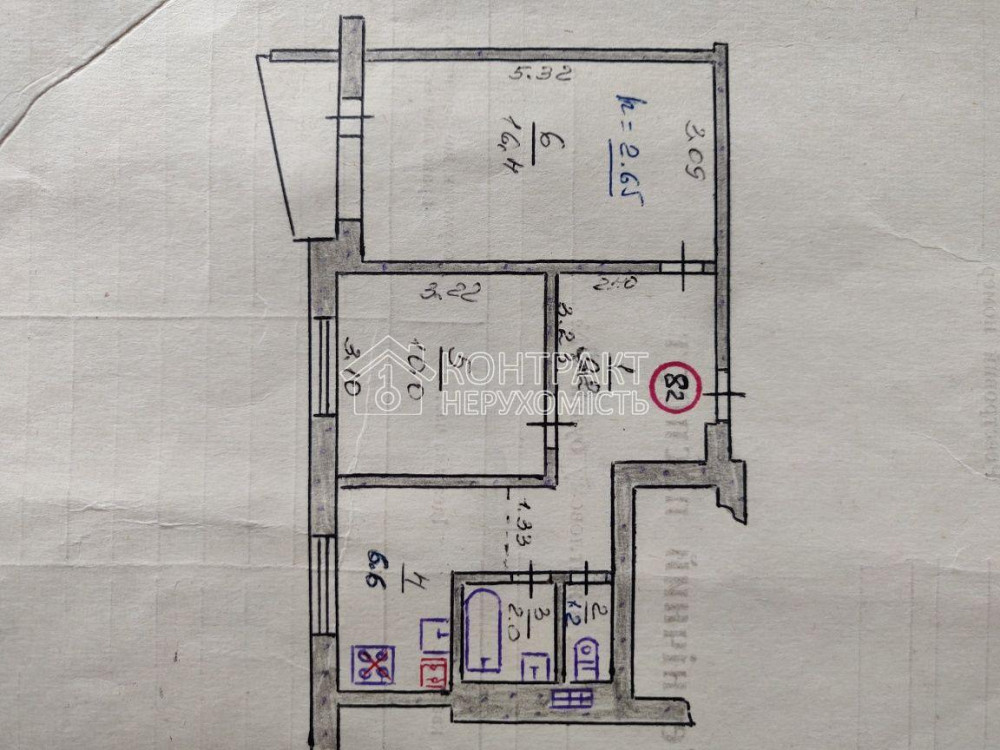 Продаж Квартира 2-кімнатна, 3/9 поверх на вул. Соборная Balakleya - photo 8