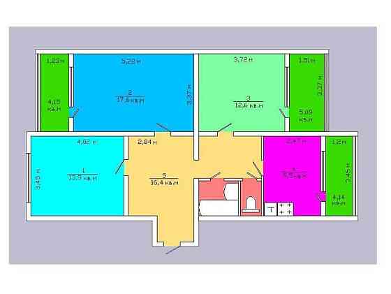 Продаж Квартира 3-кімнатна, 10/16 поверх на Декабристов, 5 Киев
