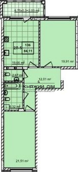 2 комн. разд. на Киквидзе ЖК 52 Жемчужина м. Дружбы народов № 21137540 Київ - фото 2