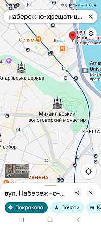 Оренда Квартира 2-кімнатна, 1/4 поверх на Набережно-Хрещатицька, 7 Київ