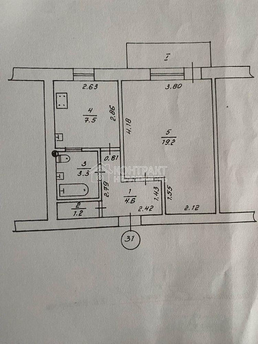 Продаж Квартира 1-кімнатна, 8/9 поверх на вул. Академіка Курчатова Харків - фото 19