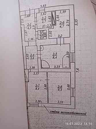 Продам півбудинку і земельну ділянку 6.9 сот.в центрі міста.. Кропивницький