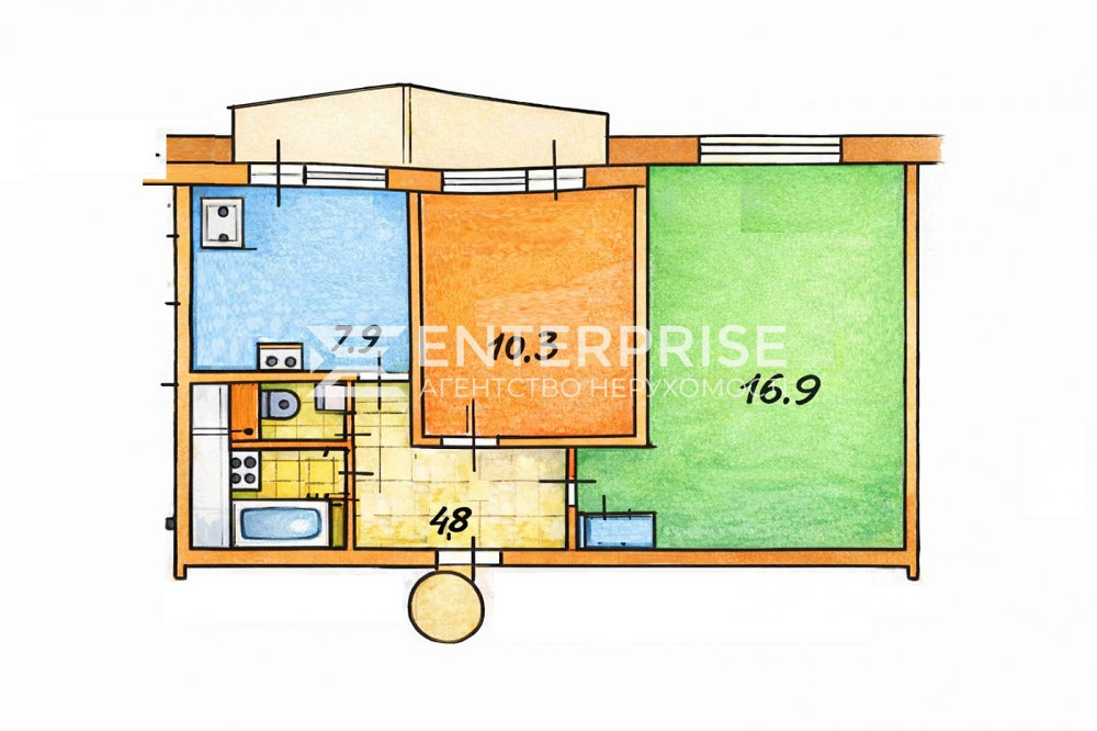Продаж Квартира 2-кімнатна, 3/17 поверх на вул. Шамо Ігоря Киев - изображение 1