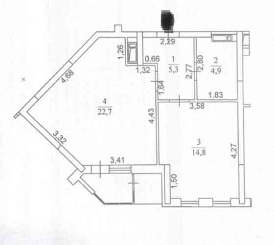 Продаж Однокімнатна квартира 48м2 + комора ЖК ПРИЧАЛ 8 Осокорки Kiev