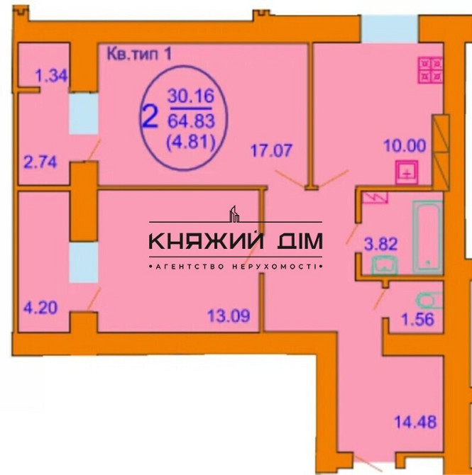 ЖК София Киевская. 2к.кв на Софиевской Борщаговке. Код Объекта: № 21127605  - фото 3