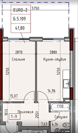 Продаж Квартира 1-кімнатна, 1/8 поверх на Дмитрия Донского улица, 59/2 Одесса - изображение 1