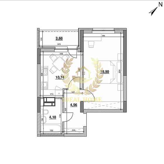 Продаж Квартира 1-кімнатна на Воздухофлотская ул., 56 Kiev