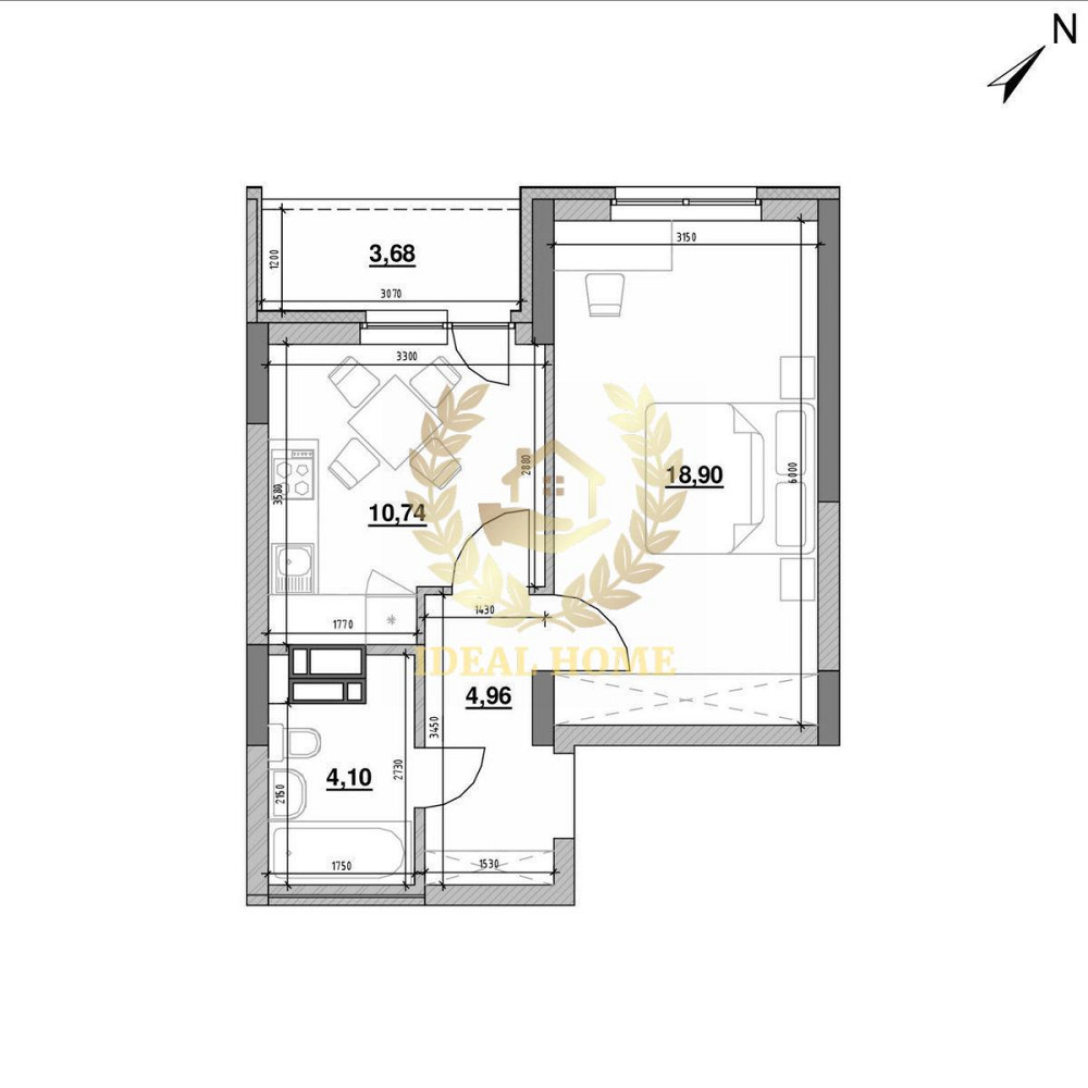 Продаж Квартира 1-кімнатна на Воздухофлотская ул., 56 Kiev - photo 2