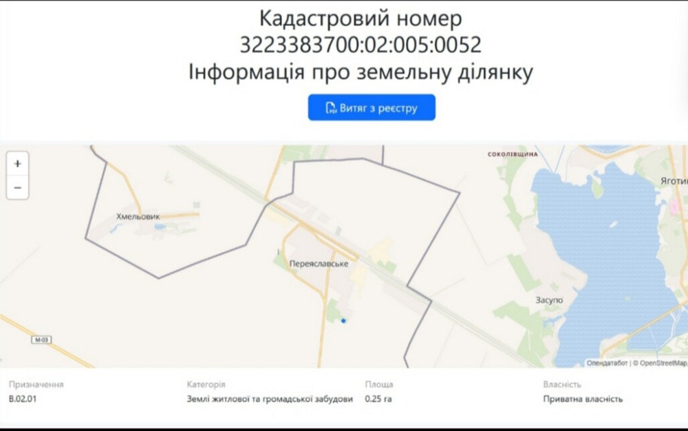 Продаж земельної ділянки 25 соток на улица Райдужна, д. Переяславське - фото 5