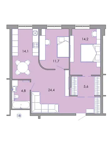 Продаж 2к Квартира 70 кв.м Петриківська вулиця 9 Тернопіль - фото 6