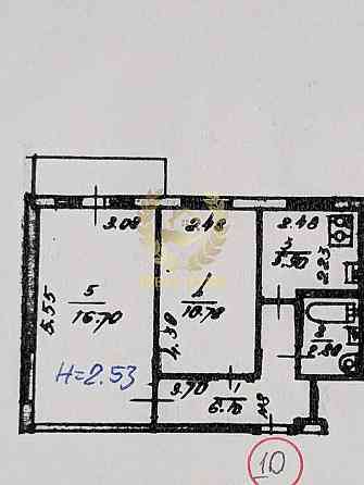Продаж Квартира 2-кімнатна, 3/5 поверх Київ