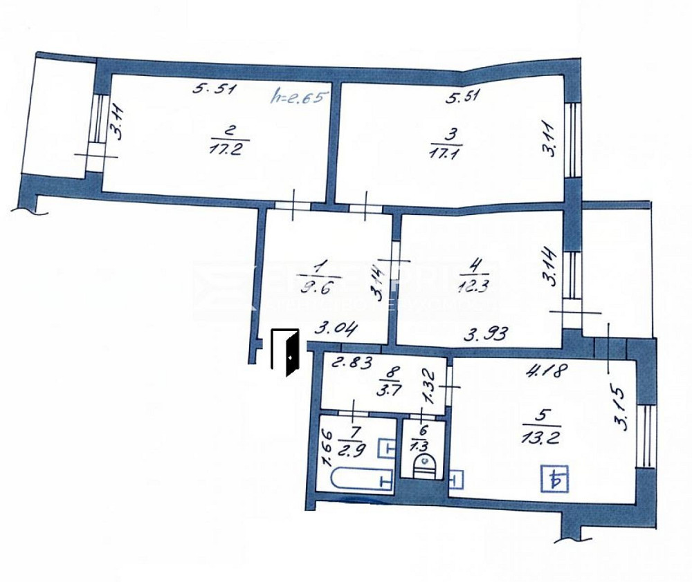Продаж Квартира 3-кімнатна, 5/16 поверх на вул. Пономарьова Коцюбинское - изображение 5
