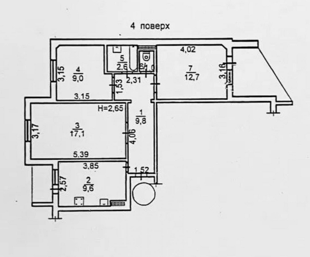 Продаж Квартира 3-кімнатна, 4/10 поверх на Академика Заболотного ул. Одеса - фото 11