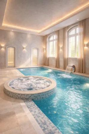 53 House with a warm pool for daily rent Boryspil'