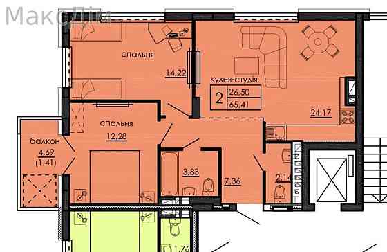 Продаж Будинок 2-кімнатний на Степана Бандери пр. Ternopil'