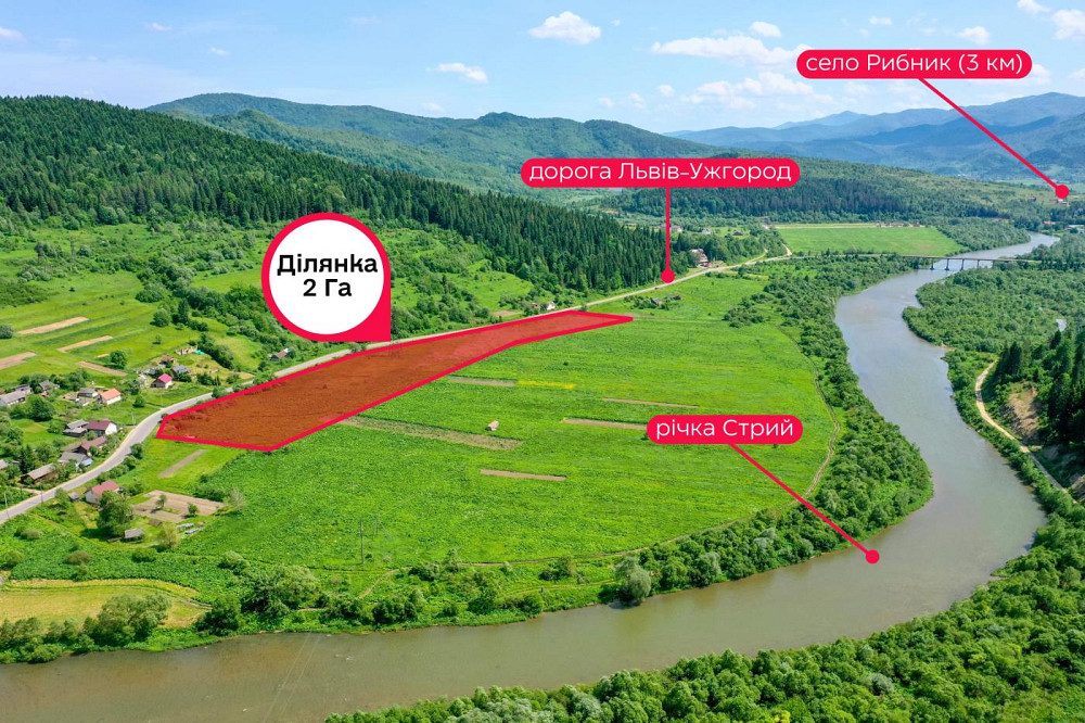 Продаж земельної ділянки 2 га на вул. Бориславська Східниця - фото 2
