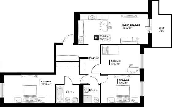 Продаж Квартира на улица Галицька Vynnyky