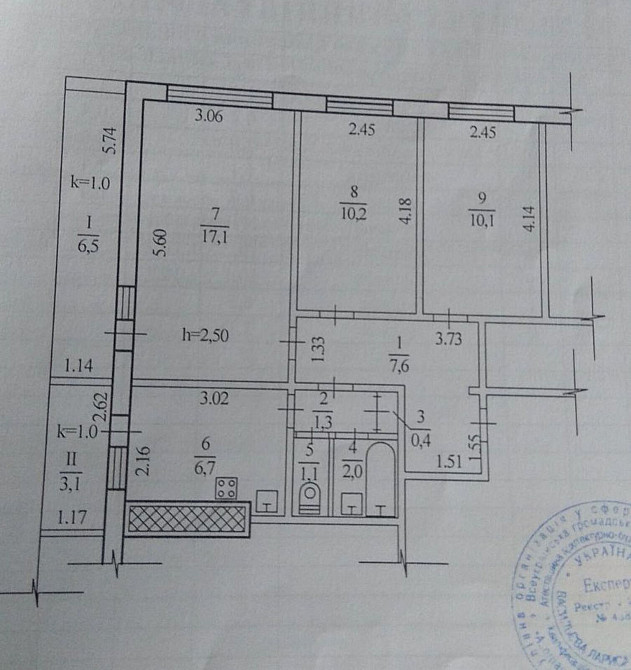 Продаж Квартира 3-кімнатна, 1/9 поверх на Газеты Правда пр., 137 Дніпро - фото 13