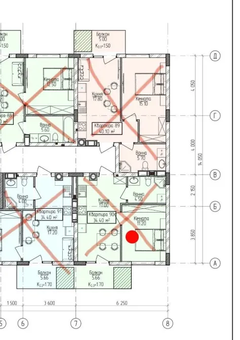 Продаж 1к Квартира 34 кв.м Богомольця 17 Ужгород - фото 7