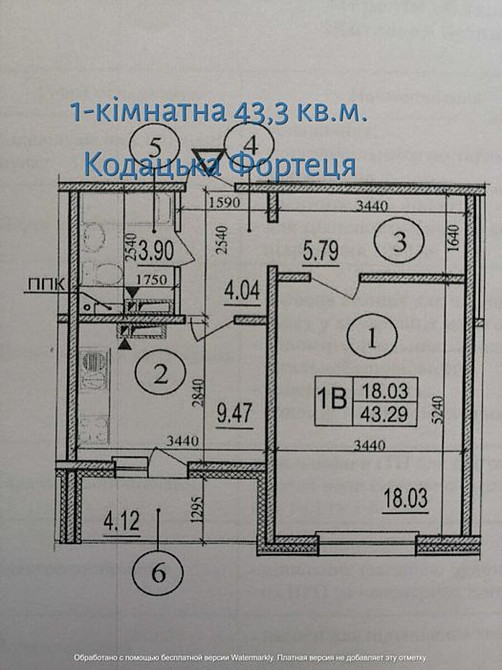 Продаж Квартира 1-кімнатна, 20/25 поверх на гмирі, 19 Київ - фото 3