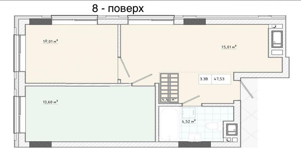 Продаж Квартира 5-кімнатна, 8/11 поверх на вул. Трускавецька Львів - фото 2