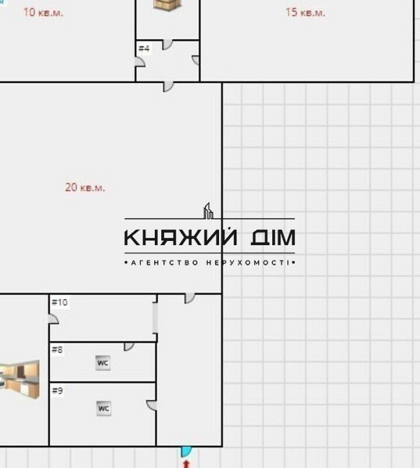 Оренда офісне приміщення на Леси Украинки бульв. / Л.Украинки бул поверх - 2/9 Kiev - photo 12
