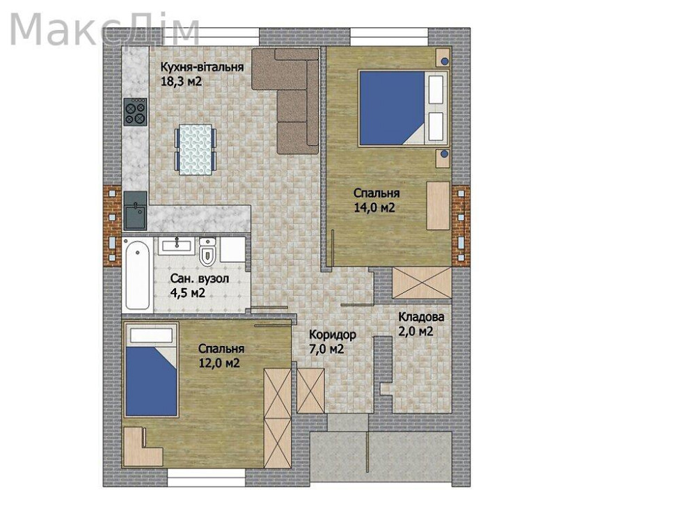 Продаж Будинок 2-кімнатний на вул. Тернопільска Петриків - фото 1