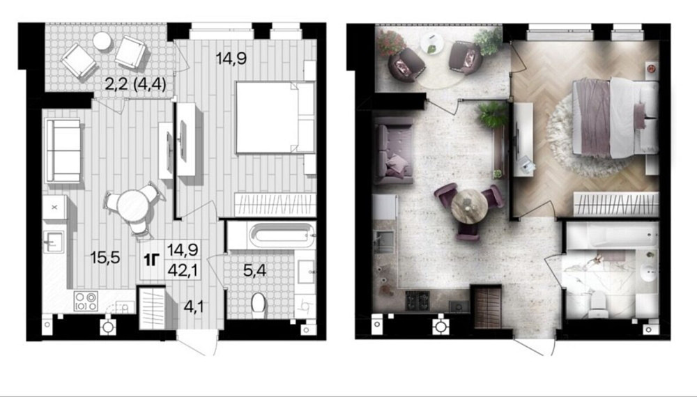 Продаж Квартира 1-кімнатна, 2/10 поверх Vinnytsya - photo 2