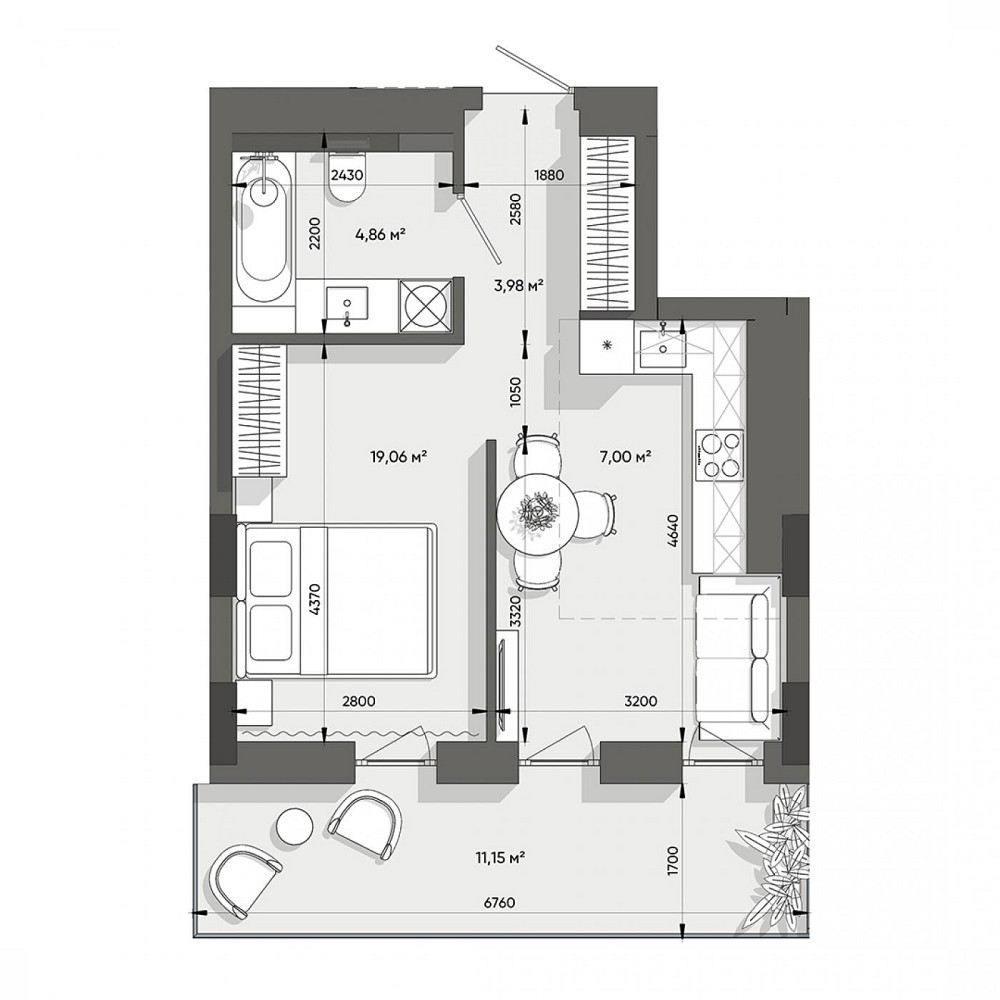 Продаж Квартира 1-кімнатна, 8/8 поверх на вул. Ленона Джона Львів - фото 5