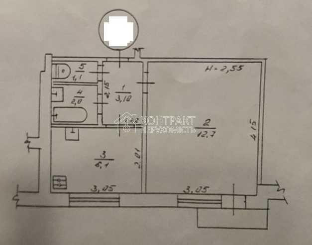 Продаж Квартира 1-кімнатна, 1/9 поверх на вул. Грозненська Харків - фото 7