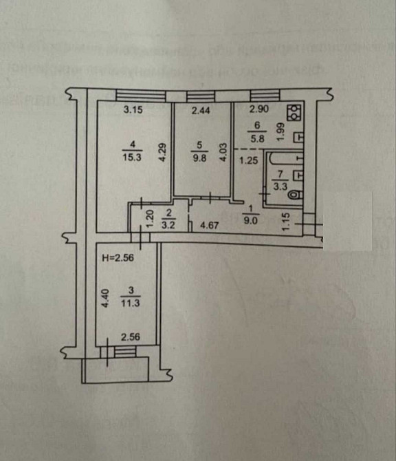Продаж Квартира 3-кімнатна, 5/9 поверх на Науки вул., д. 24 Kiev - photo 15