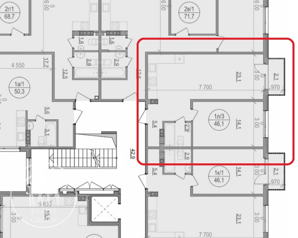 Продаж Квартира 1-кімнатна, 3/4 поверх на Бічна зелена Басівка - фото 2