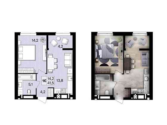 Продаж Квартира 1-кімнатна, 5/10 поверх Vinnytsya