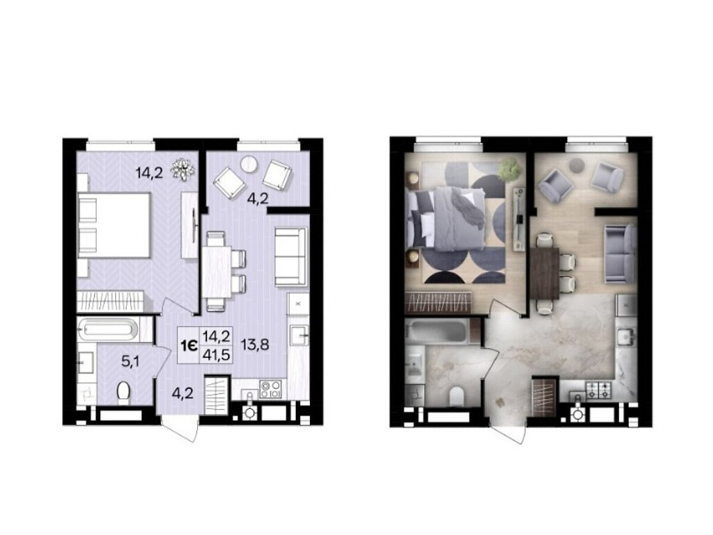 Продаж Квартира 1-кімнатна, 5/10 поверх Vinnytsya - photo 1