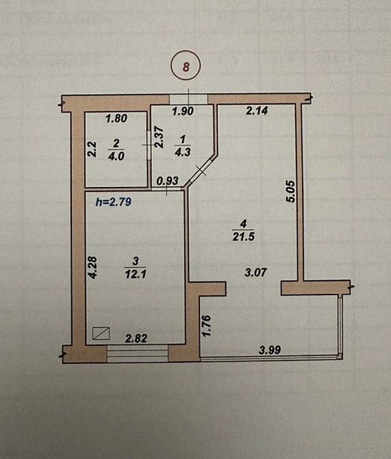 Продаж 1к Квартира 42 кв.м Синельниківська, 14 Zhytomyr - photo 2