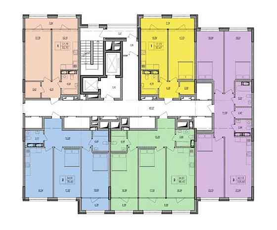 Продаж Квартира 1-кімнатна, 24/28 поверх на Бажана, 17 Киев