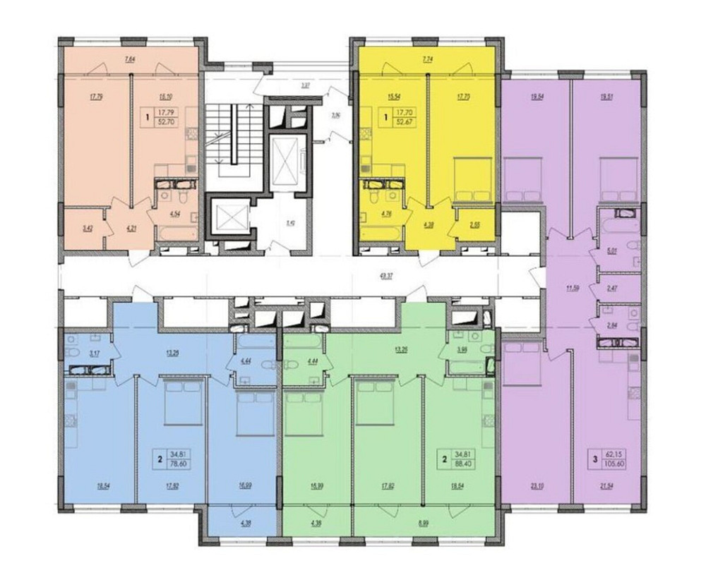 Продаж Квартира 1-кімнатна, 24/28 поверх на Бажана, 17 Киев - изображение 2