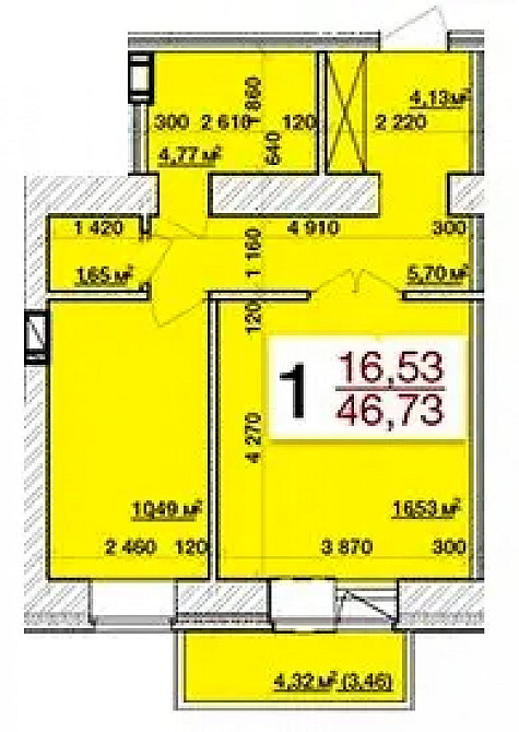 Продаж Квартира 1-кімнатна, 9/10 поверх на вул. Героїв Чорнобиля Житомир - фото 1
